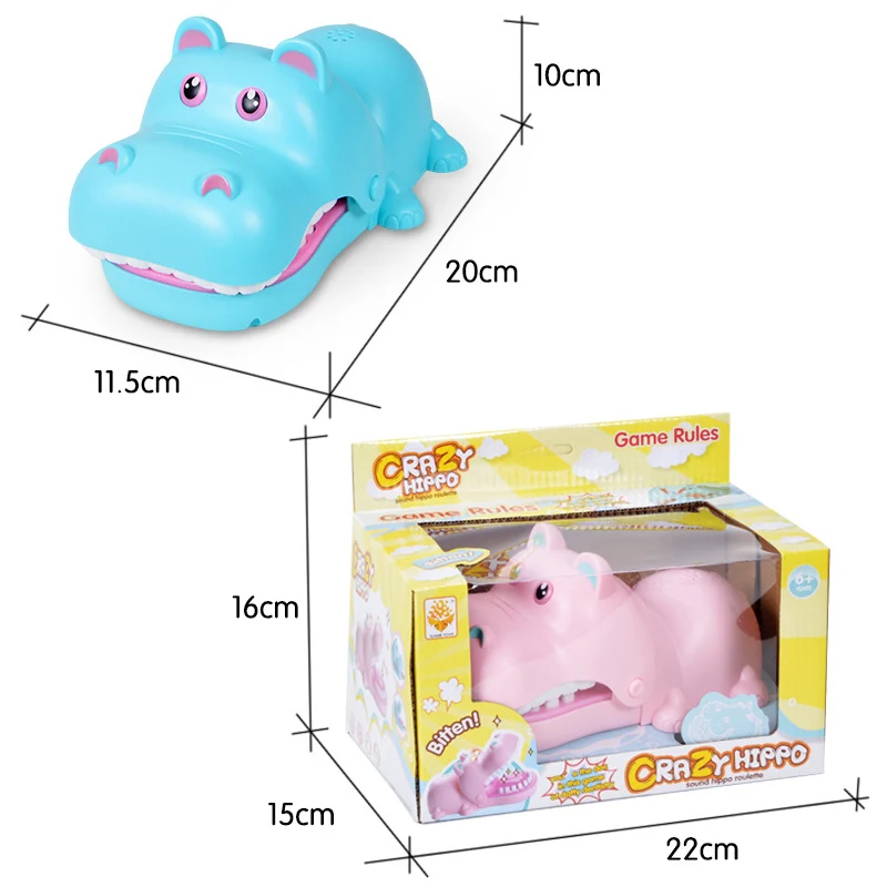 Забавный Бегемот вытягивая зубы настольная игра рот гиппопотама стоматолога