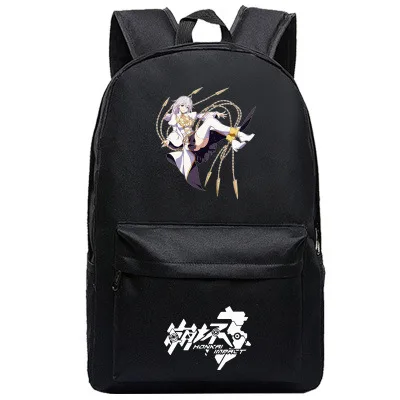Honkai Impact 3 Печать Backapck Kiana caslana Косплей сумки холщовые школьные сумки для девочек-подростков дорожные сумки через плечо
