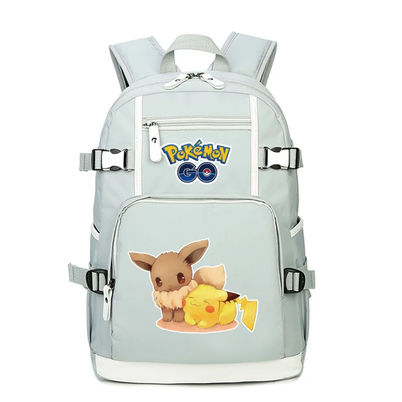 Go Pikachu Eevee дизайнерский Рюкзак Школьная Сумка повседневная Молодежная Студенческая книга дорожные сумки для ноутбуков