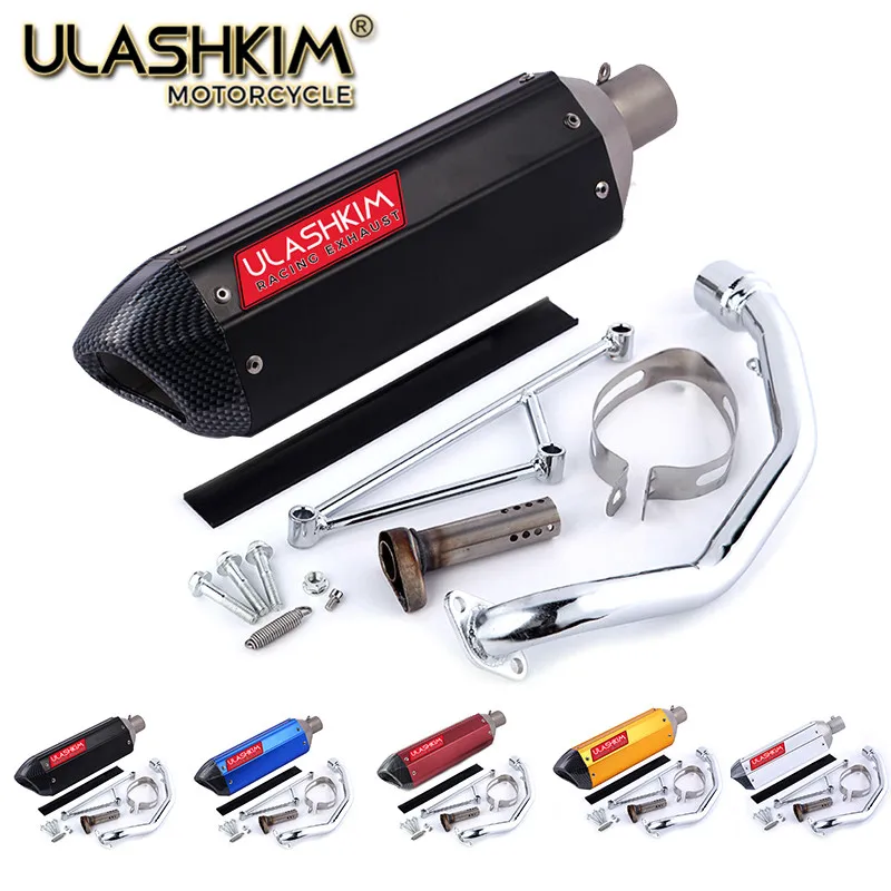 

Мотоцикл Скутер выхлопных газов GY6 125 GY6 150 152QMI 157QMJ глушитель из углеродного волокна и другой Универсальный выхлоп для двигателя 125 150