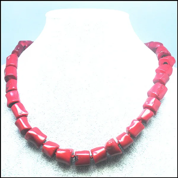 

1 шт., модные красные коралловые ожерелья, чокеры в форме барабана, ожерелье для свадьбы, вечеринки, отпуска, доступны два цвета 17,5 дюйма