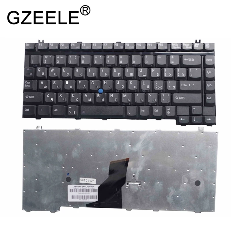 

GZEELE russian laptop keyboard for Toshiba M20 TE2000 TE2100 TE2300 TE6100 9000 9100 RU black