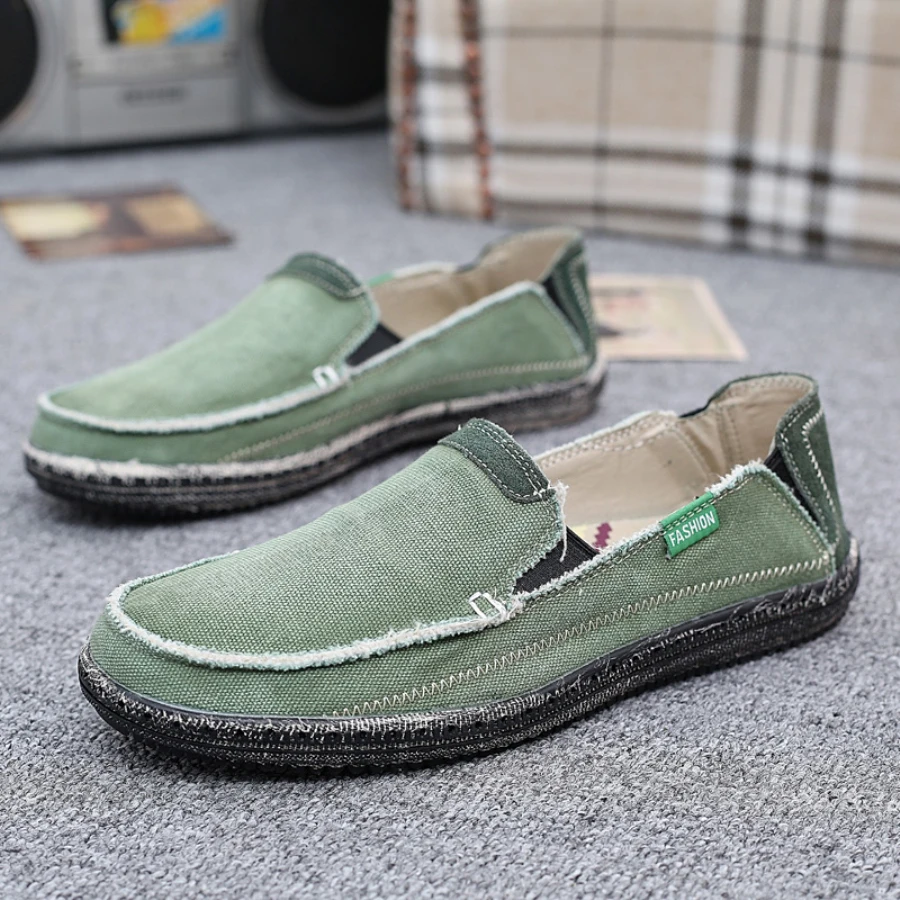 Men Jeans Canvas Shoes Plus Size 39-45 Breathable Summer Slip On Flats Casual Driving Loafers | Обувь