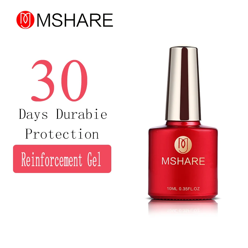 MSHARE 10 мл Укрепляющий гель УФ светодиодный отверждения длинный прочный ноготь