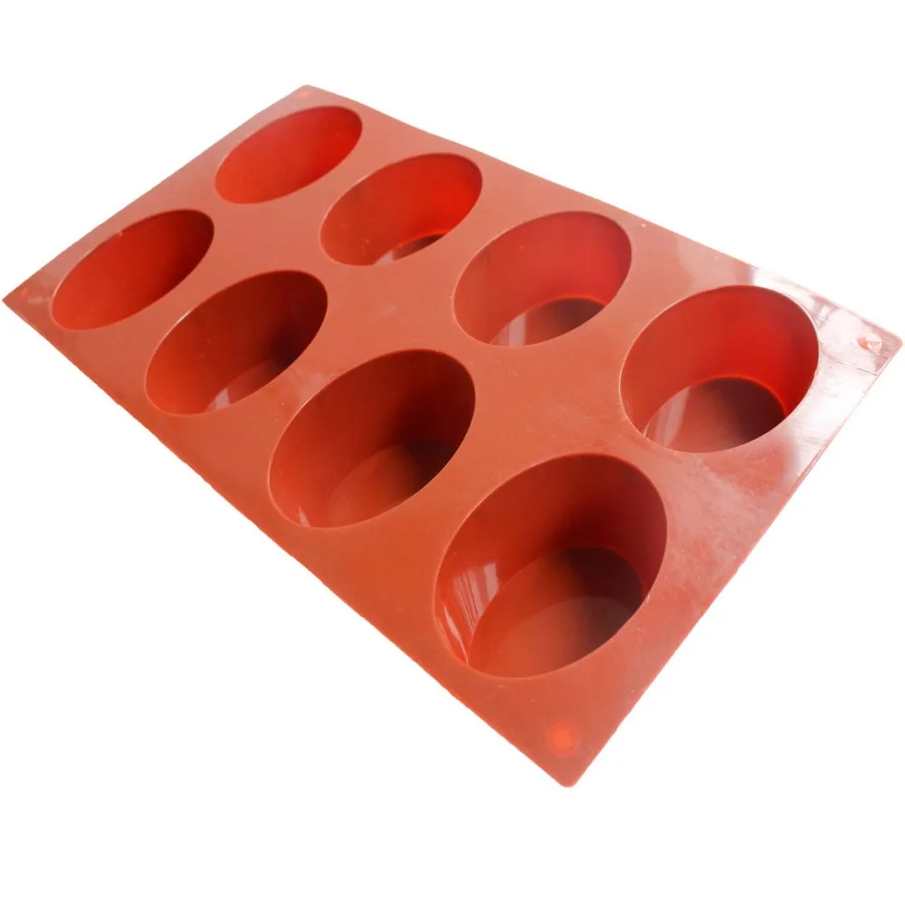 Форма для торта форма мыла 8 эллипса овальная силиконовая конфет шоколада|mould