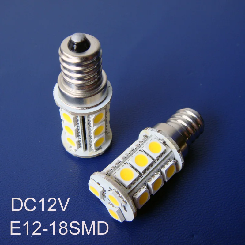 Высокое качество 12Vdc 5050 18 шт светодиодные лампы E12 12В Бесплатная доставка 5