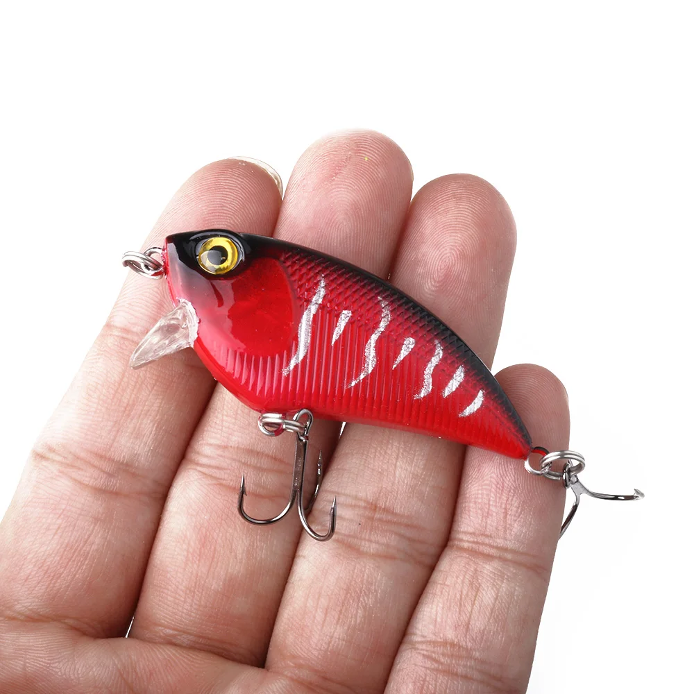 HENGJIA 8 шт Crankbait VIB рыболовные приманки твердый воблер искусственная приманка 5 см 6