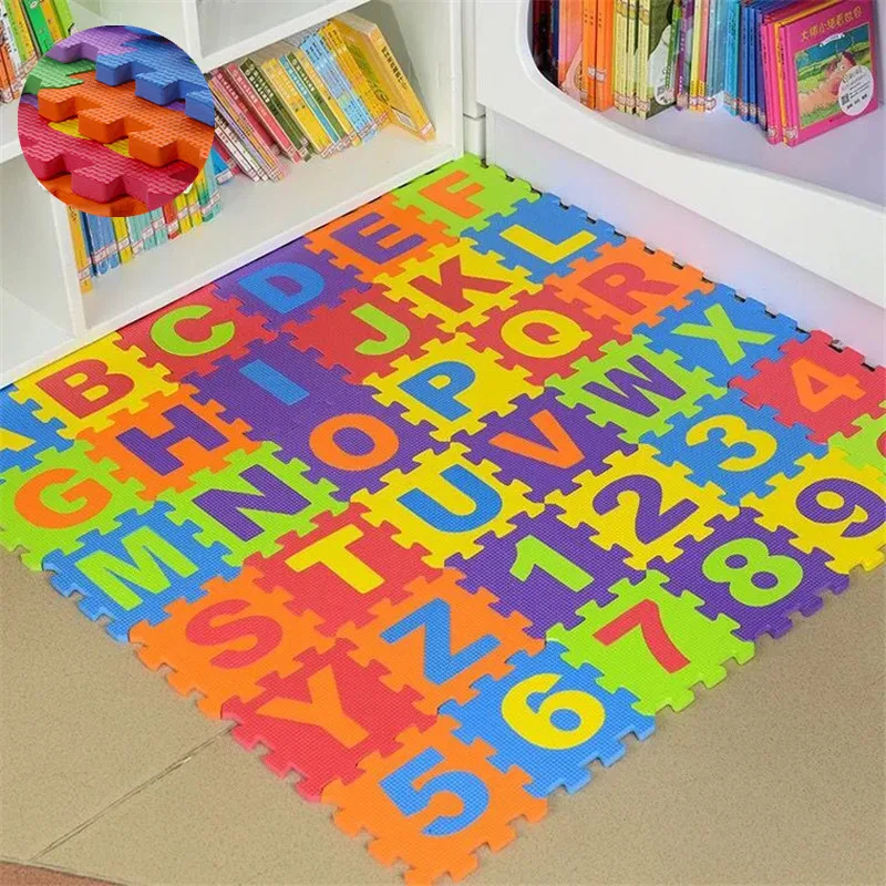 36 шт./компл. детский коврик-пазл из вспененного этилвинилацетата игровой коврик с
