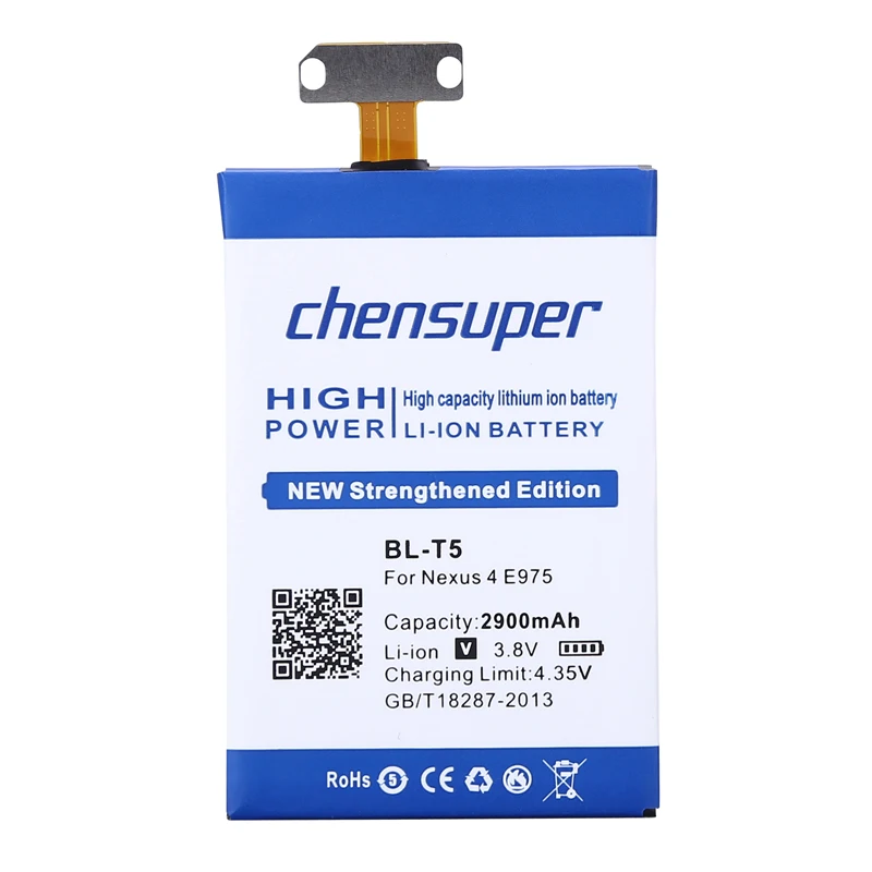 Аккумулятор chensuper 2900 мАч для LG Nexus 4 E975 E973 F180 LS970 Optimus G E970 Nexus4 GOOGLE E960 | Мобильные