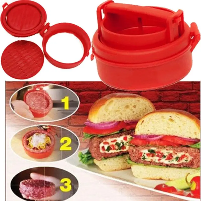 Manual Hamburger Maker Patty Burger Press Mold Hamburguer Mincer Meat Machine Cutlets Pie | Дом и сад
