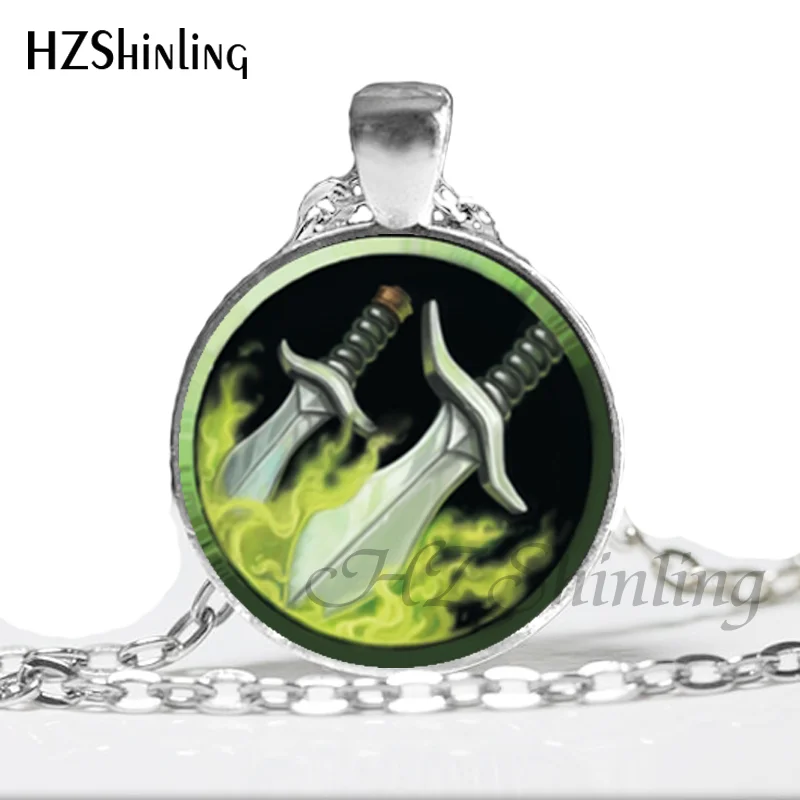 NS-00309, новая мода, Wow, подвеска World of Warcraft, ожерелье, стеклянный купол, подвеска, ожерелье, подарки для друга, HZ1 - Окраска металла: 7