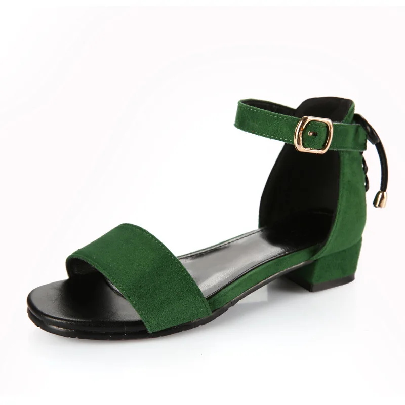 Girls Open Toe Casual Sandals Princess Low Heels Buckle Dress Shoes Kids Students Lace Up Soft Party AA51334 |