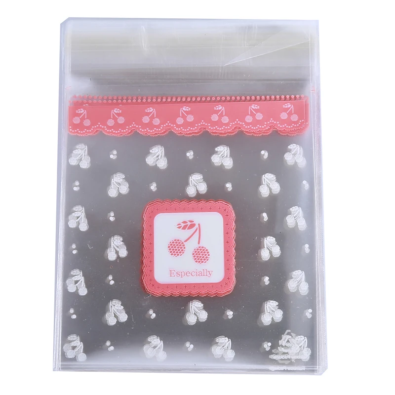 100 шт вишневые конфеты печенья мешки свадьба день рождения Ремесло самоклеющиеся