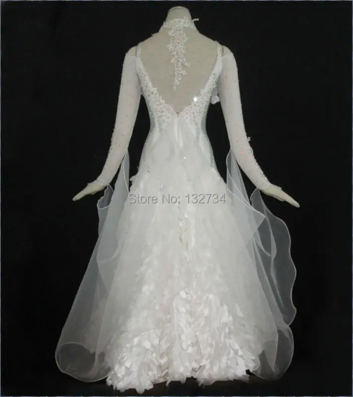 Современный Вальс Танго Бальные гладкие стандартные платья для социальных