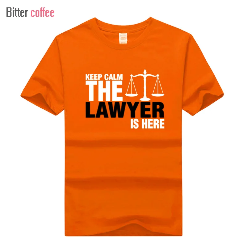 Keep Calm The Lawyer Is Here For Men Tee Shirt Casual Custom Short Sleeve Party Streetwear T Shirts Plus Size XS-3XL | Мужская одежда