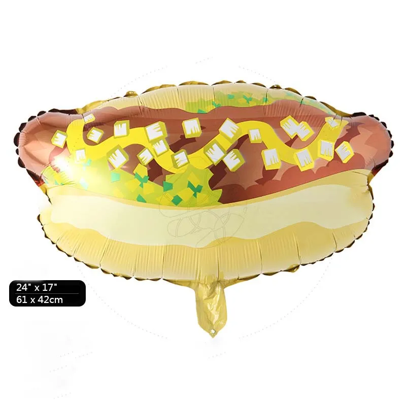 1 шт. горячий Гамбург мороженое попкорн торт пончик пицца еда воздушный шар День