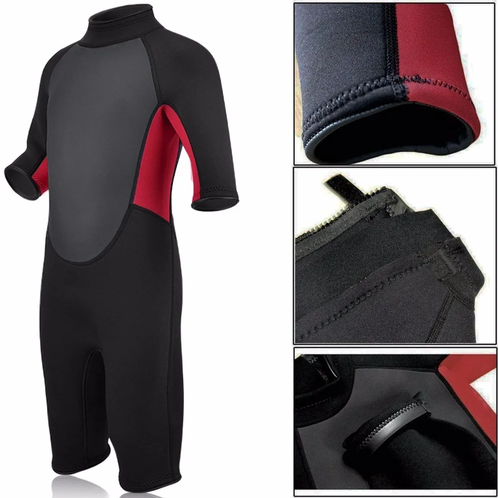 Realon 3 мм неопреновый Детский Гидрокостюм Шорты для плавания серфинга дайвинга