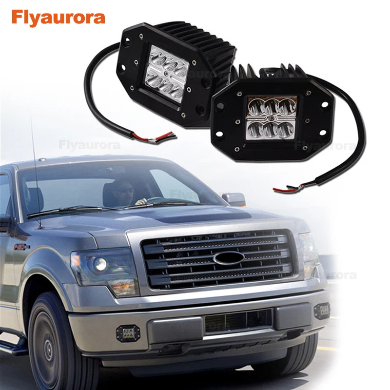 

2 pieces 3 Inch Led Work Light bar Led work light 3 inch off-road modified headlights big ears car engineering spotlights 18w