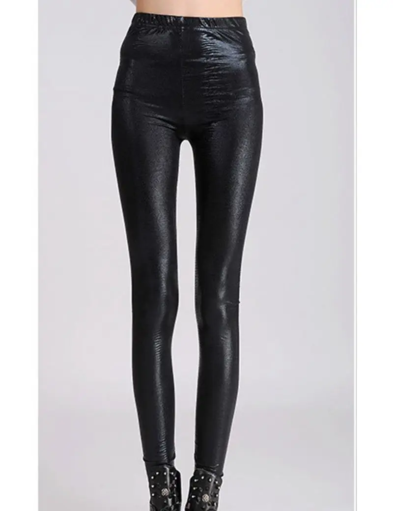 Брендовые Модные женские леггинсы карандаш пикантные брюки со змеиным принтом