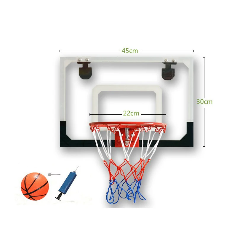 Transparent wall hanging basketball board leisure rebound children's basketball rack easy to hang small basket