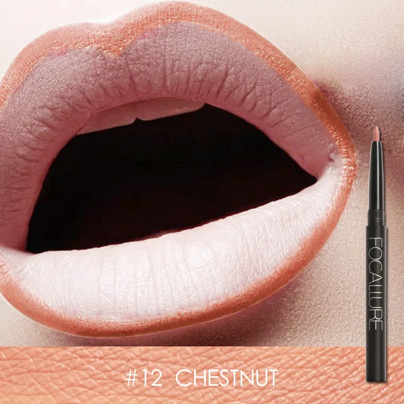 FA39-Lip Liner-12 FOCALLURE профессиональный 19 цветов Подводка для губ водонепроницаемый карандаш для губ водостойкие инструменты для губ Макияж для губ - Цвет: FA39-Lip Liner-12