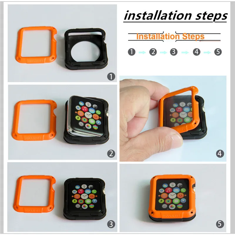 ПК чехол для часов Apple Watch Series 4/3/2/1 2 в 1 чехол для легко разбирается и в сборе для наручных часов Iwatch серии 44/42/40/38 мм
