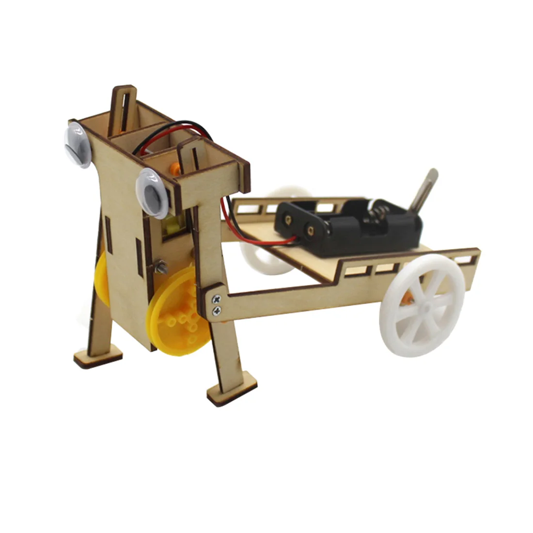 

145*100*112 mm DIY Electric Assemble Walking Robot 2WD Trolley Car Kit Education Science Experiments Toys Invention Kids