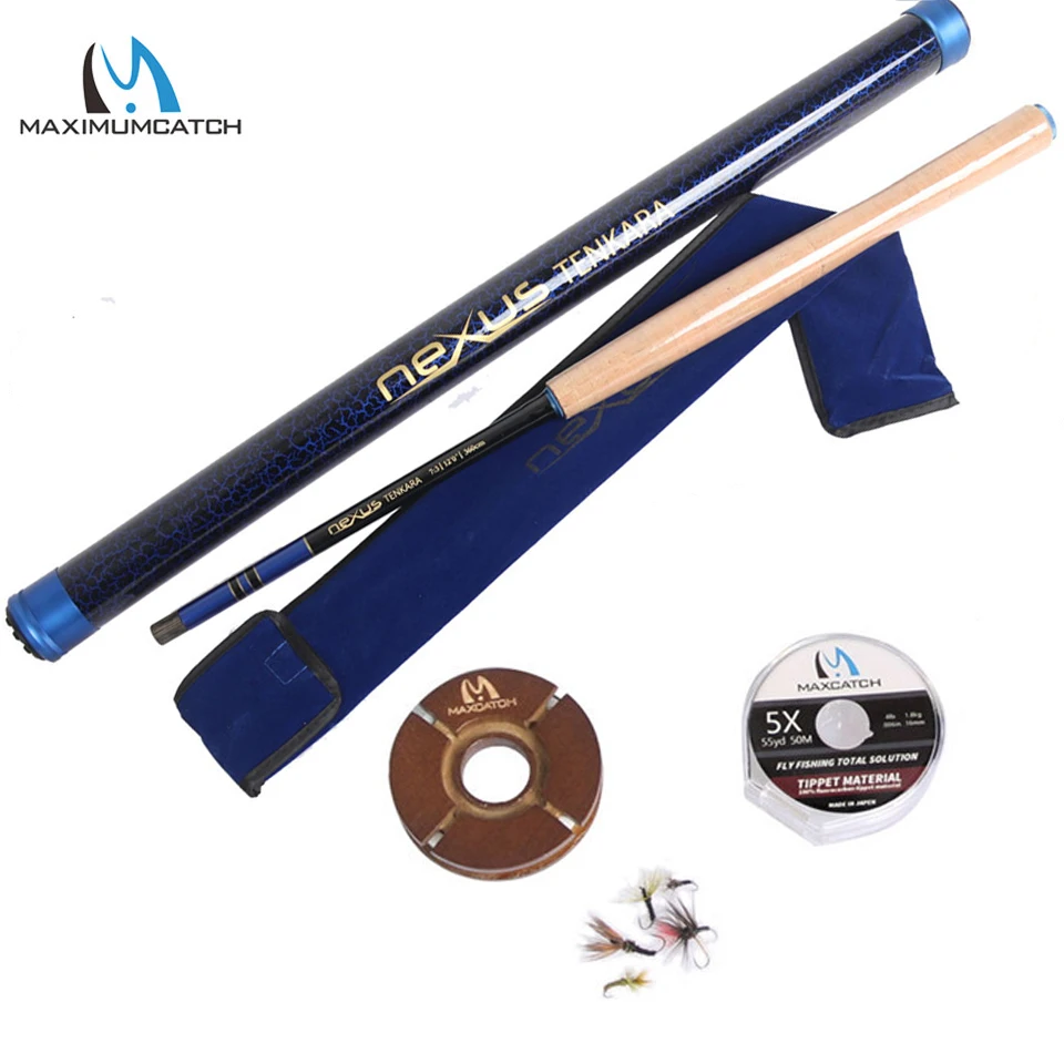 Maximumcatch 12 14 футов Nexus удилище Tenkara наряд IM10/36 T карбоновое волокно Летающий стержень