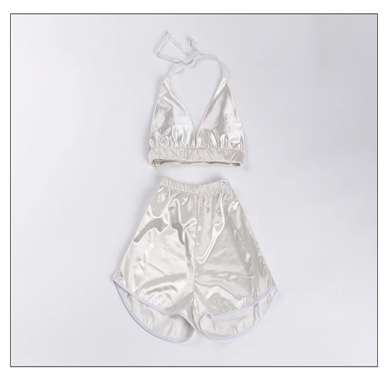 Модные пикантные глубоким v образным вырезом укороченный топ без рукавов и