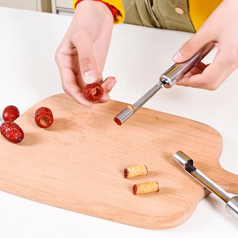 1 шт. нож для резки яблок из нержавеющей стали|Инструмент удаления косточки ягод| |