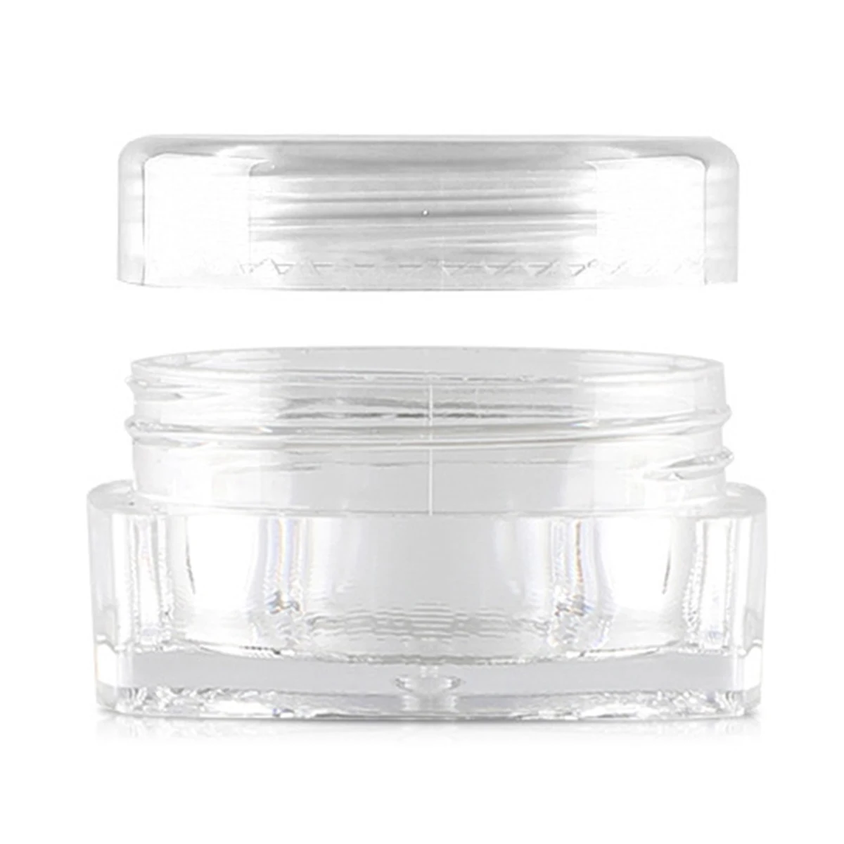 12 шт. 5 мл маленькие прозрачные стеклянные банки для хранения косметических