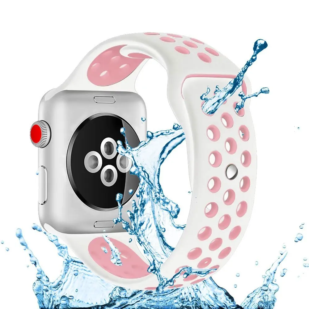 Ремешок EIMO для Apple Watch 4 42 мм 44 мм Iwatch band 42 мм 38 мм Aple watch 4 3 2 1 спортивный ремешок силиконовый браслет на запястье ремешок для часов