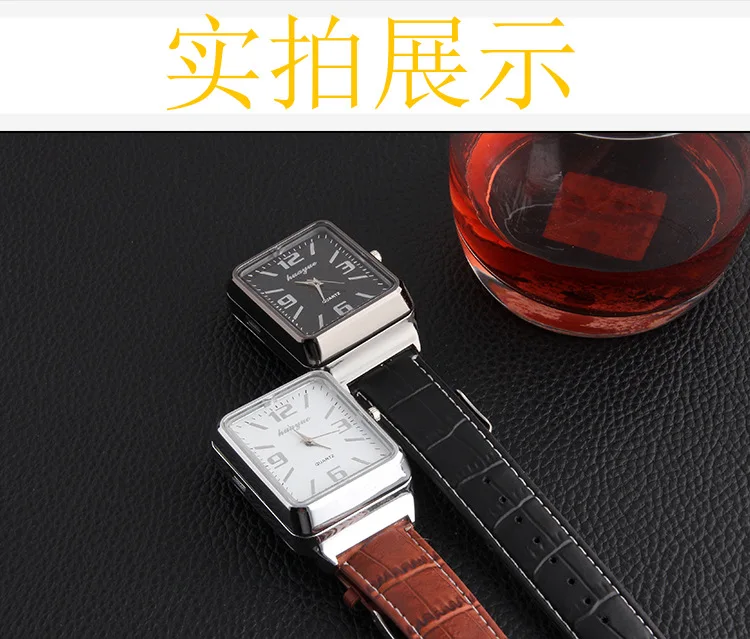 2019 USB перезаряжаемая ветрозащитная беспламенная Зажигалка часы Reloj masculino мужские