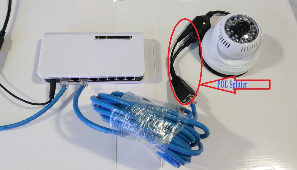 Сетевой переключатель с 4 + 1 портами внешняя мощность для IP камеры AP Wifi|Коробки