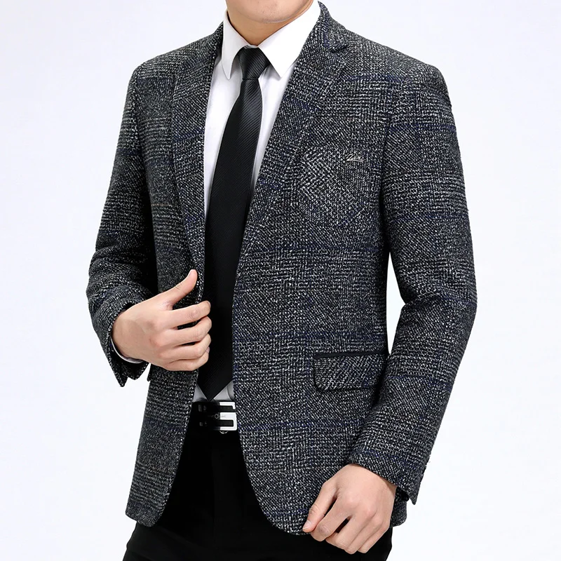 Batmo 2021 Новое поступление высокого качества смарт в клетку Блейзер на каждый день