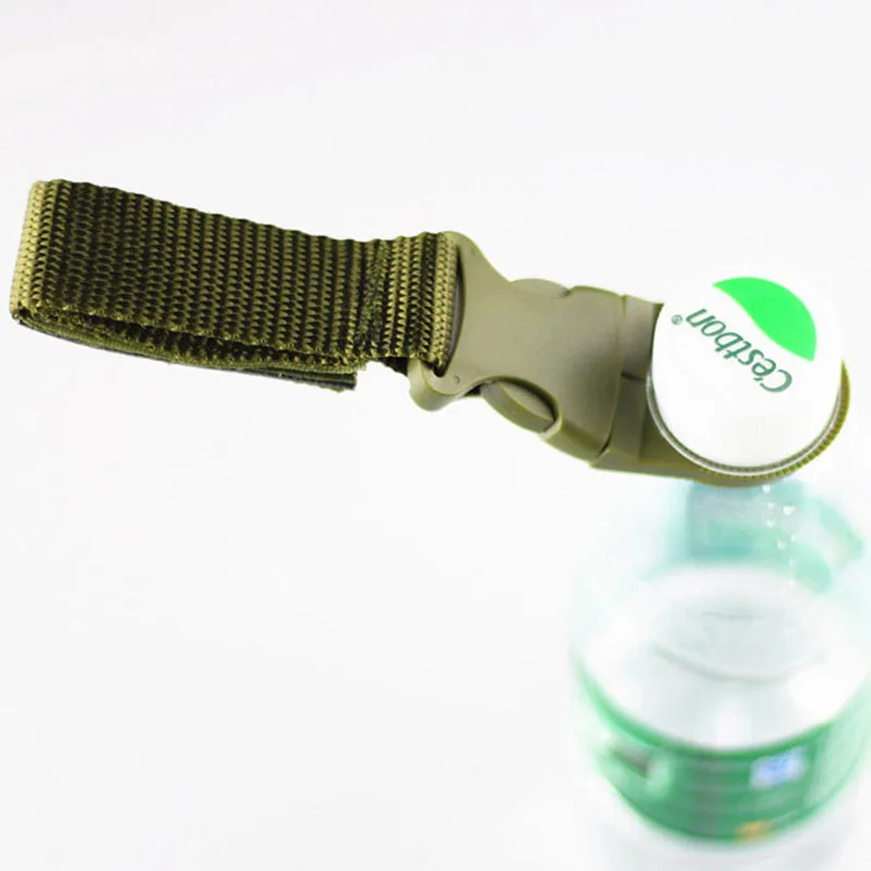 

EDC Outdoor military Nylon Webbing Buckle Hook Water Bottle Holder Clip Climb Carabiner Belt Backpack Hanger Camping Equipment