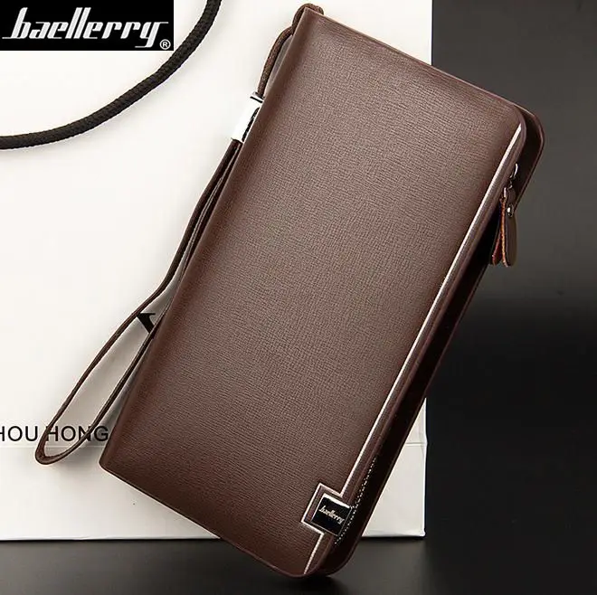 Мужские кошельки baellerry Высокое качество кожаный кошелек барсетка держатель для