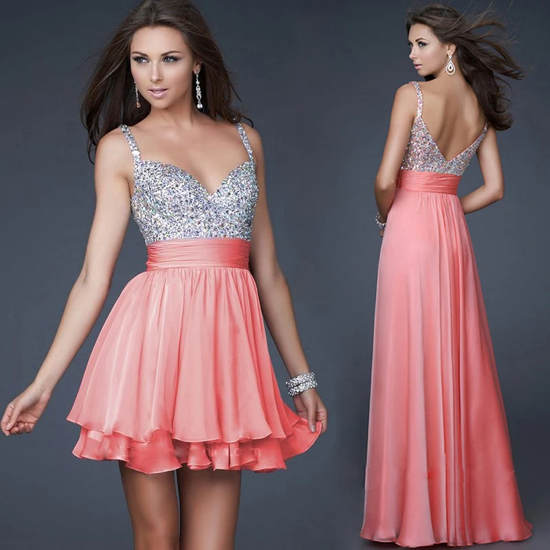 2014 New Beach Floor-Length Or Short skirt Wedding Dress Custom All Size 6 8 10 12 14 16+++ | Свадьбы и торжества