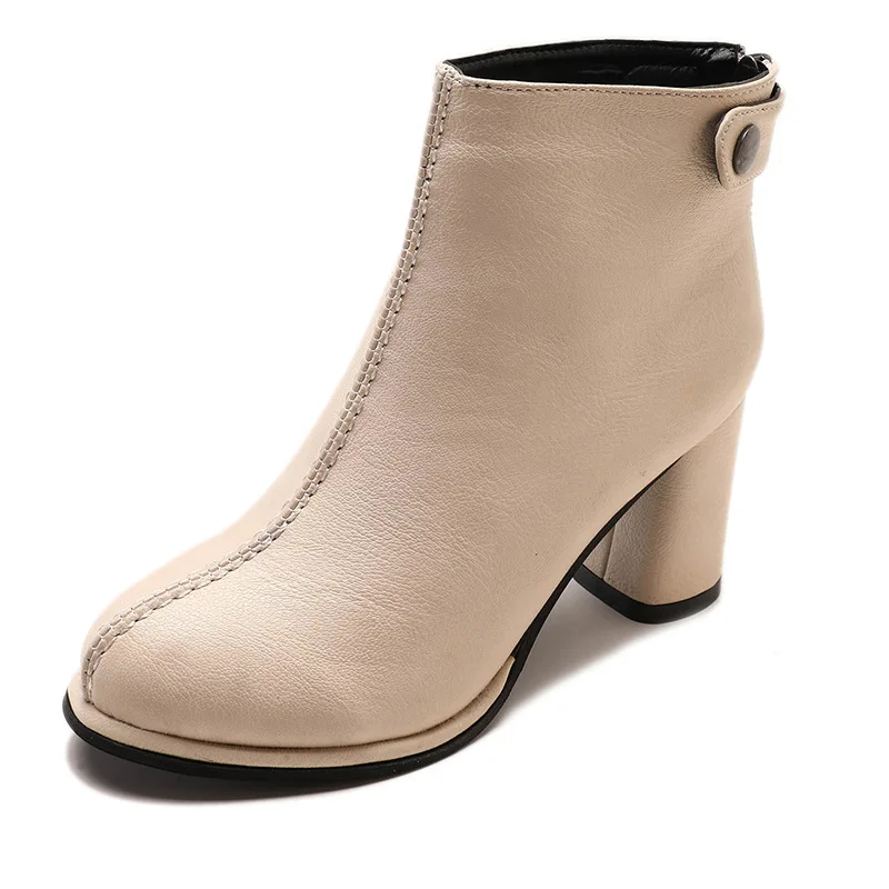 Модные женские ботильоны челси с пряжкой повседневные Винтажные ботинки из