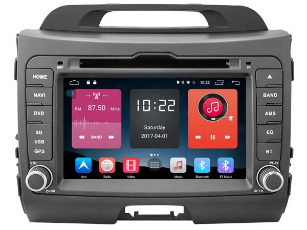 Android 6.0 Автомобильный DVD для Kia Sportage 2010 2014 GPS аудио плеер стерео Штатная мультимедиа