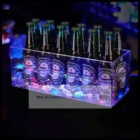 Glowing ice bucket bar wine champagne bucket light bar with large KTV rectangular beer ice bucket