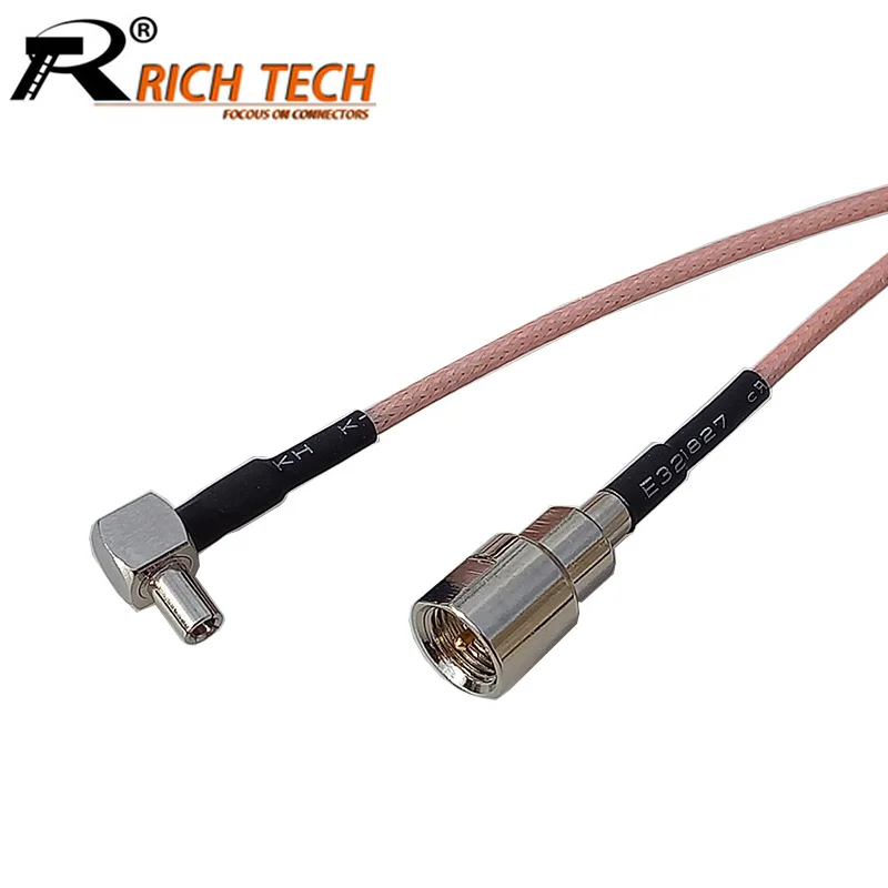 FME штепсельная Вилка для TS9 1 шт. коннектор с прямым углом радиочастотный