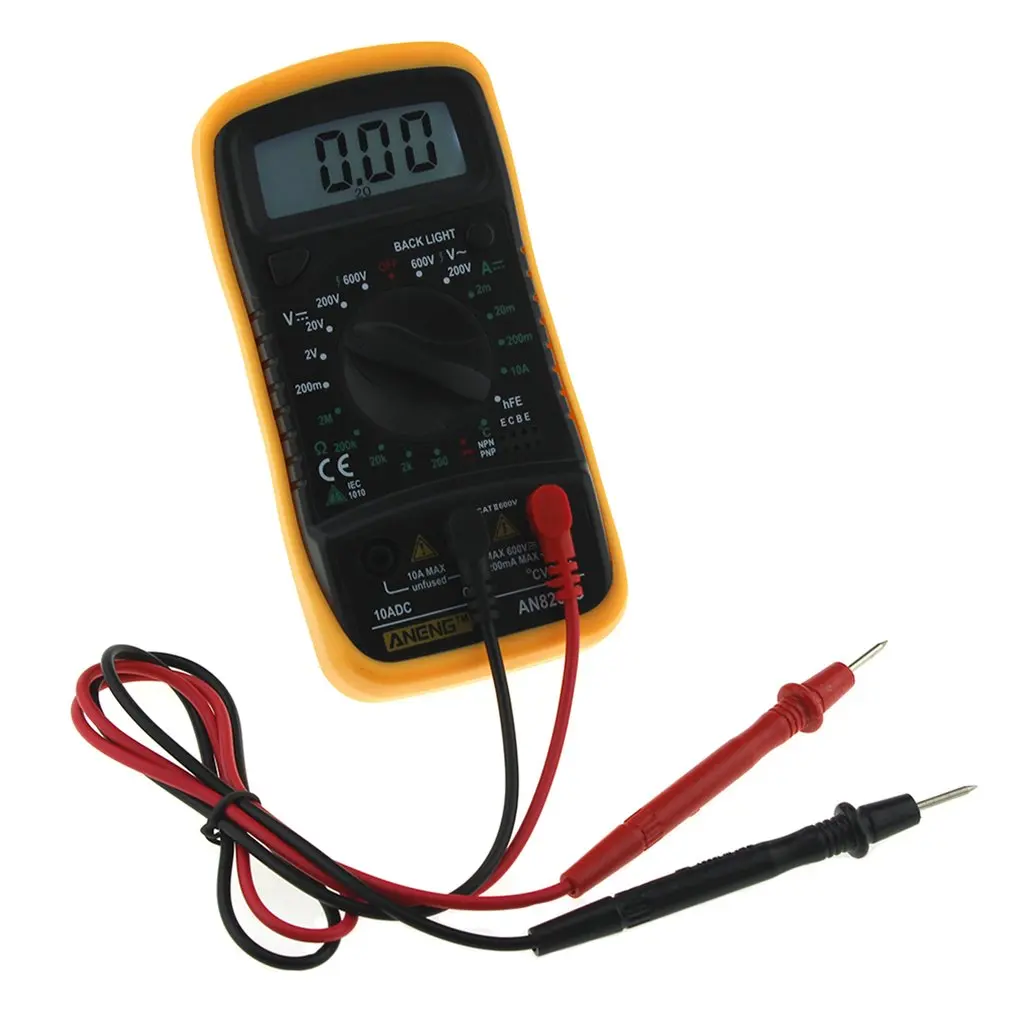 Профессиональный цифровой мультиметр AN8205C ЖК дисплей AC/DC термометрический