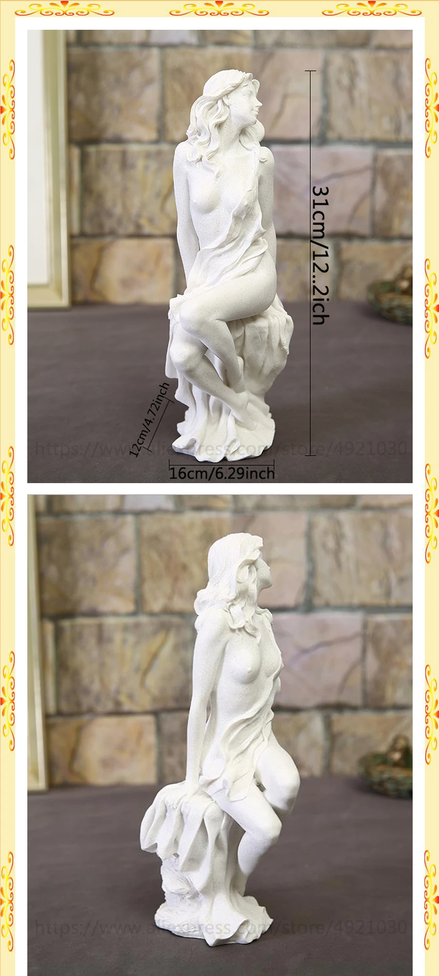 

European modern figurines home desktop resin beauty and body crafts living room decoration decoration office bar decoration mode