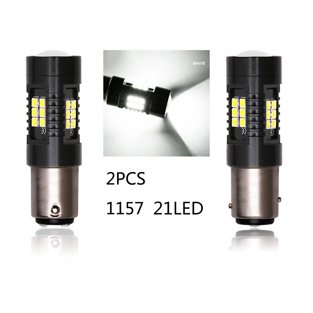 2 шт. 21 светодиодный SMD 3030 светильник лампа 1156 1157 H7 H4 H8/H11 9005 9006 супер яркий