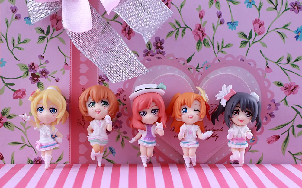 

Аниме Love Live! Школьный идол проект Kotori Minami Nico Yazaw Q версия ПВХ Фигурки Коллекционная модель игрушки куклы 5 см