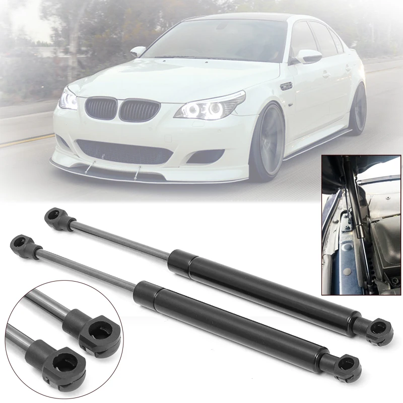 

2x Black Bonnet Hood Lift Support Shock Strut Kit For BMW E60 E61 525i/528i/530i