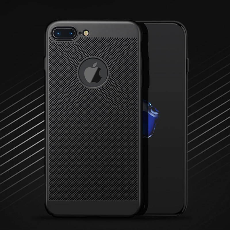 Breathable Cases For iPhone X 7 8 Plus Back Cover Soft Ultra-thin Case 6 6s Solid Color Phone Telefone Caixa |