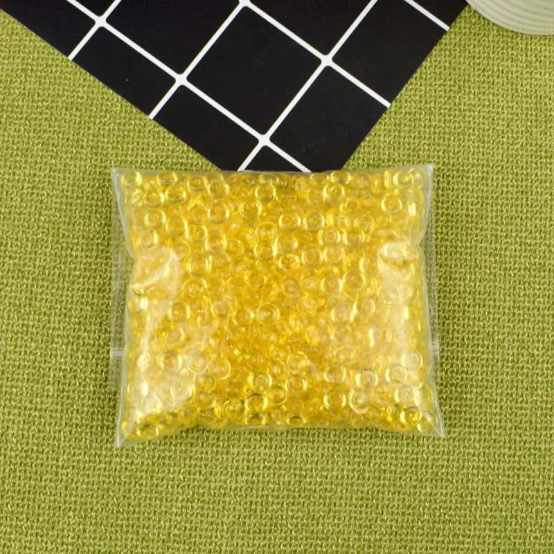 yellow Новые 1 пакет поставки слаймов плоские бусины добавки амулеты DIY наполнитель Аксессуары декор для пушистых облаков прозрачный слизи глина дропшиппинг - Цвет: yellow