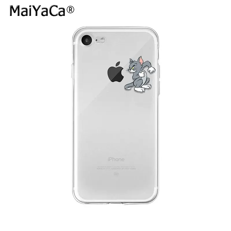 MaiYaCa Том и Джерри ТПУ Мягкий силиконовый чехол для телефона чехол для Apple iPhone 8 7 6 6S Plus X XS MAX 5 5S SE XR мобильных телефонов